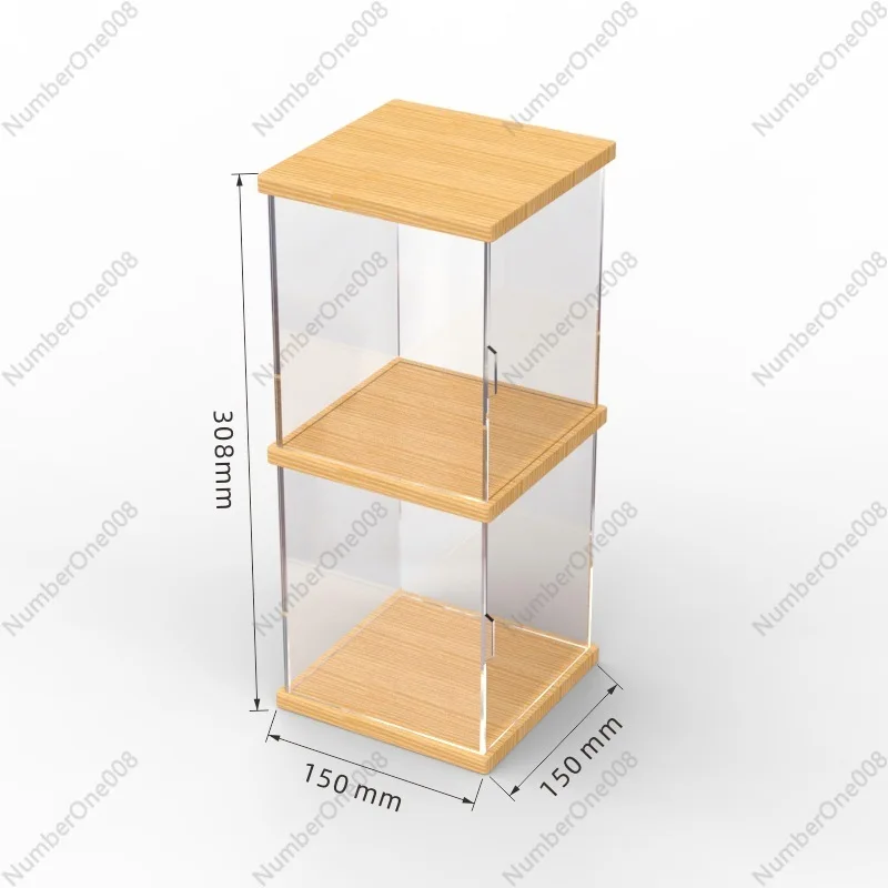 

SKULLPANDA Blind Box Display Case - Bear Panda Collection Showcase with & Clay Storage Compartments