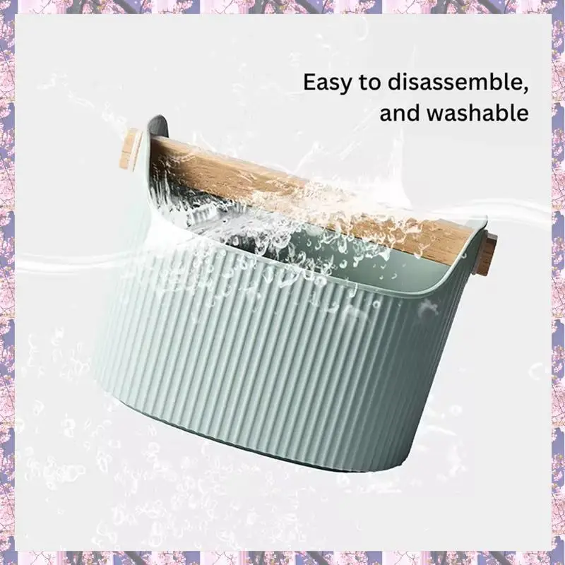 L73A 2025-Coffee Knock Box Large Capacity Espresso Grounds Container Powder Beveled Residue Dump Bucket Maker Tools