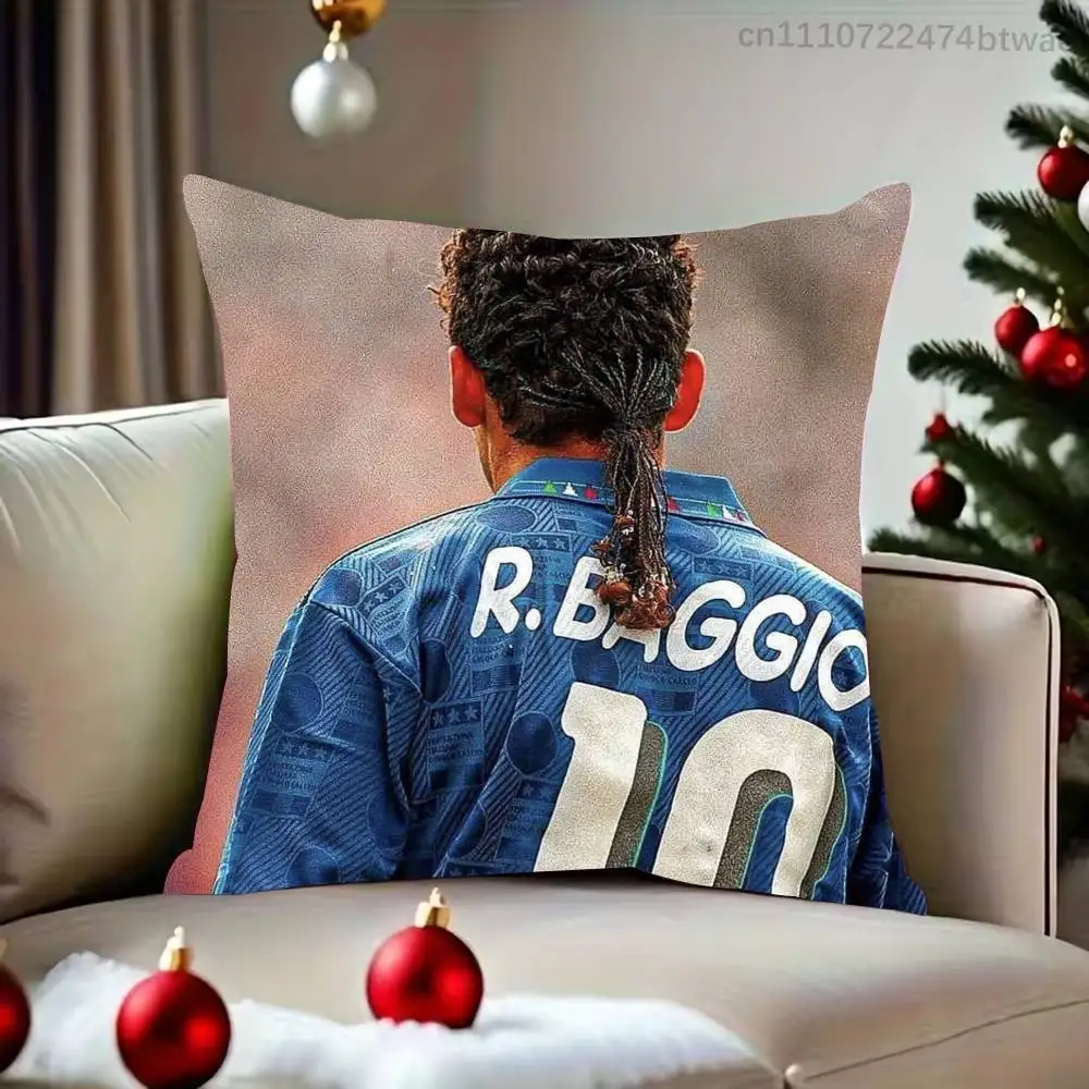 R-Roberto Baggio Italy Pillow Case For Living Room Bedroom Hotel Pattern Printed Cushion Cover Decorations and Protector