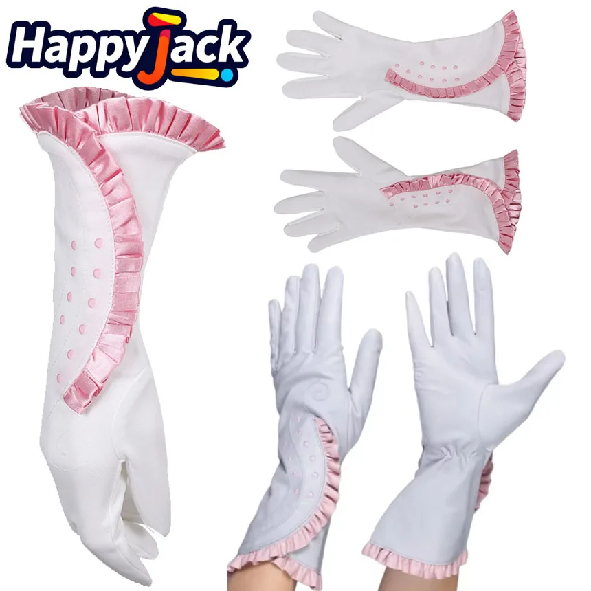 

Glinda Cosplay Gloves Movie Wicked Roleplay Disguise Costume Accessories Women Adult Female Halloween Carnival Fantasia Gloves