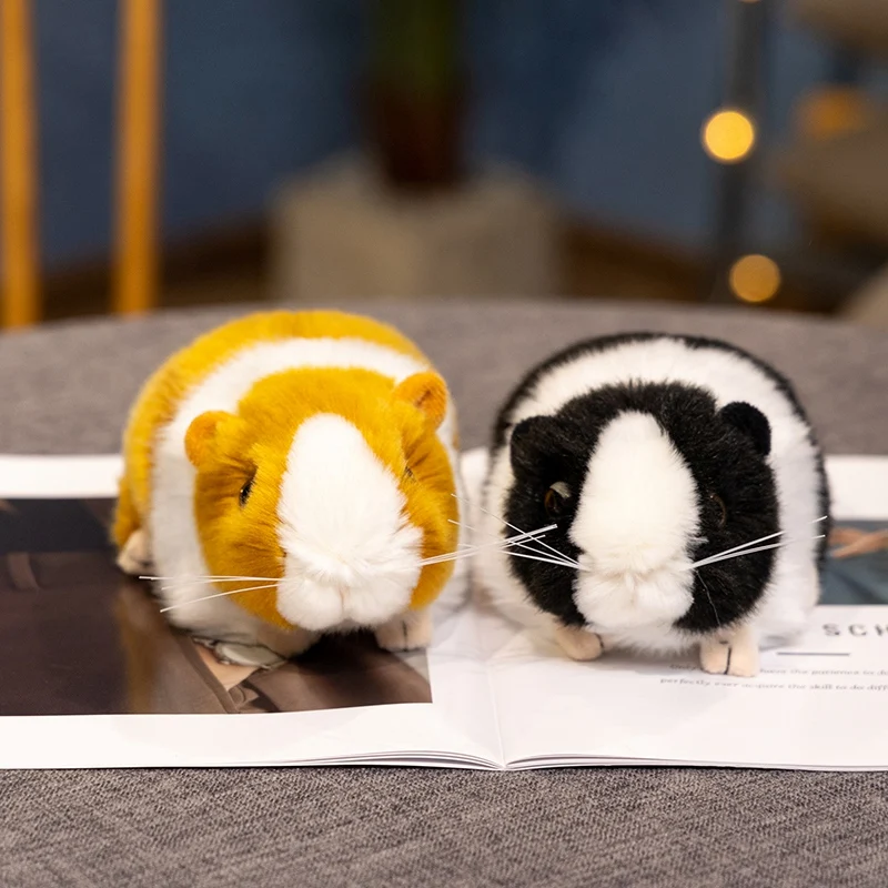 Imitation Little Guinea Pig Stuffed Dolls Kawaii Real Life Cartoon Cavy Plush Toys Girls Boys Hairy Companion Plush Toy