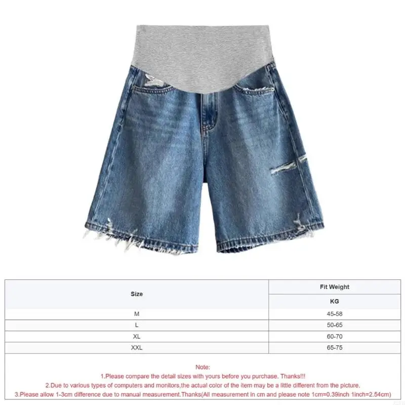 Thin Maternity Shorts With Comfortable High Waist Design For Pregnant Women Summer Casual Wear Breathable A2UB