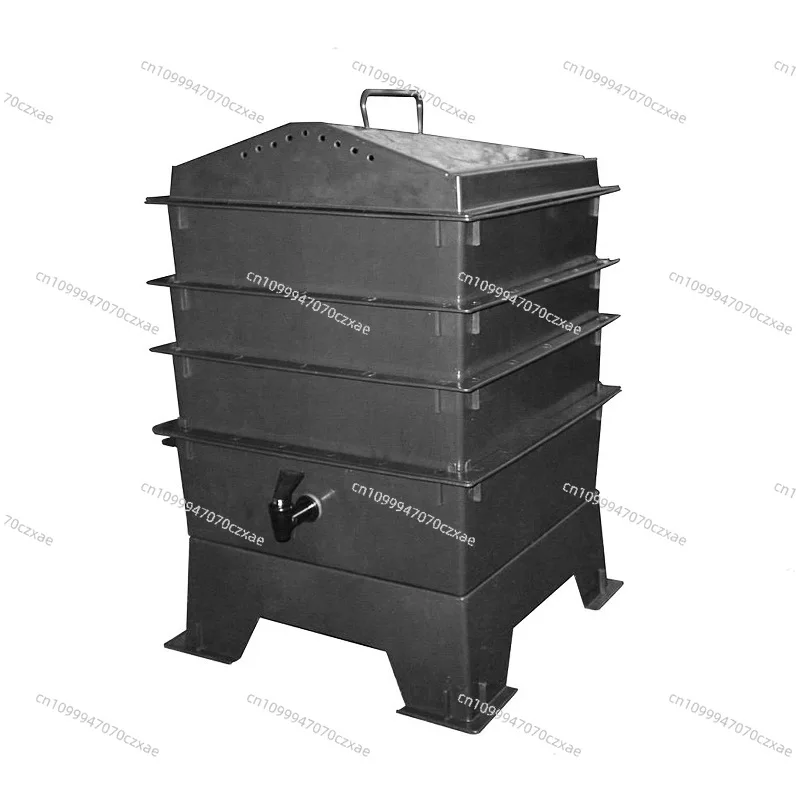 Multi-Layer Stackable Worm Composter Bin, Vermicompost Worm Farm for Kitchen Waste Recycling