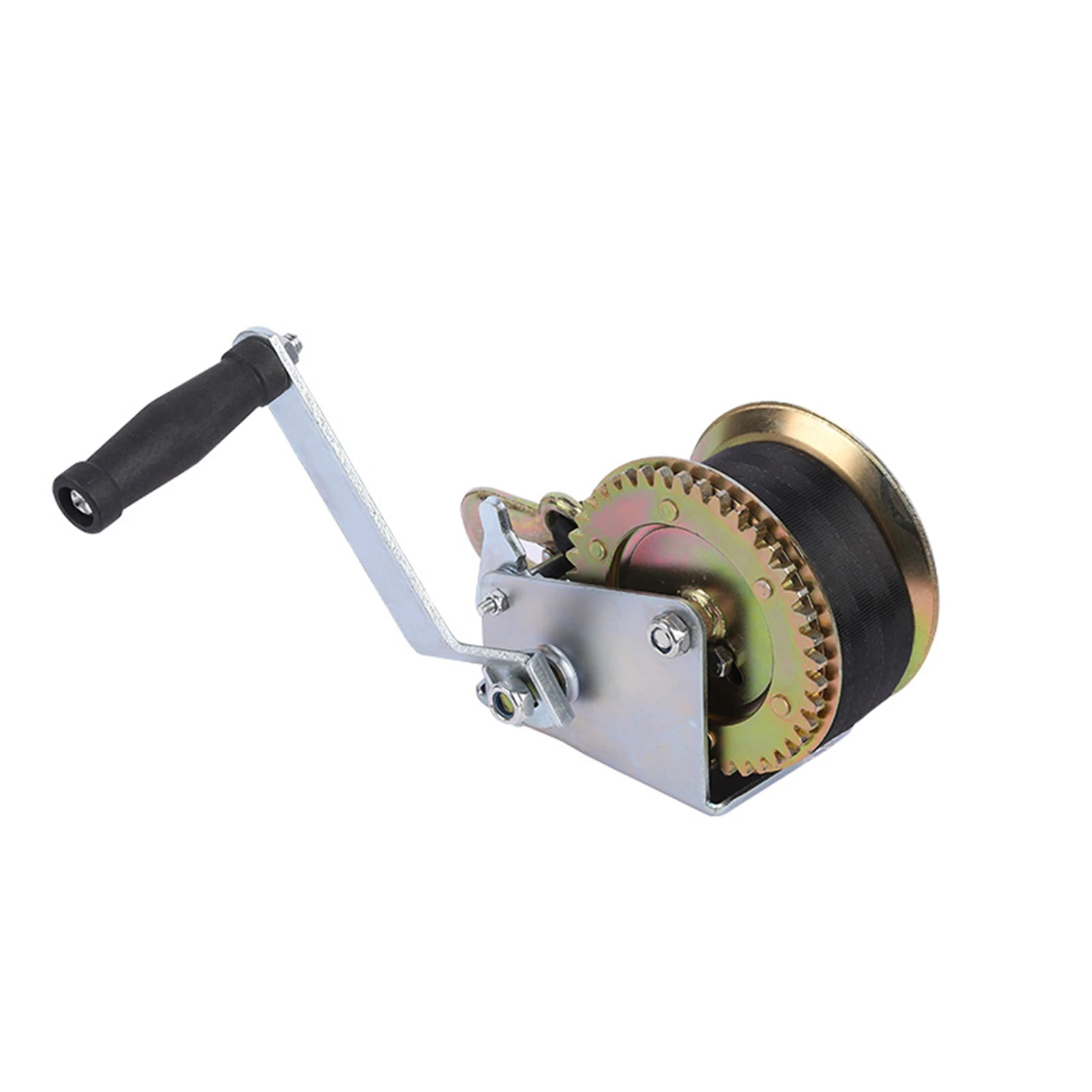 

Heavy Duty Steel Towing Winch Wear And Tear Resilient Hand Crank Gear Winch Portable For Trailer Boat