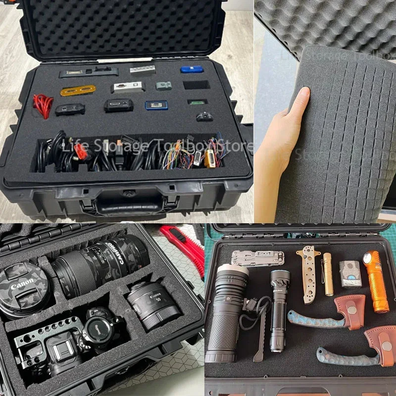 Large Tool box on wheels Shockproof Hard Case Portable Trolley Tool box Wheeled Safety Protector Tool Storage Box Tool Case