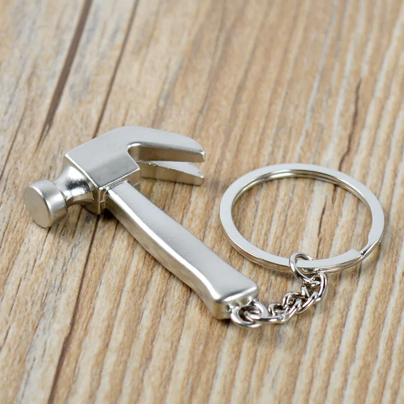 Creative Mini Tool Keychain, Key Hanger, Hammer Metal Keychain, Gift, 200Pcs per Lot