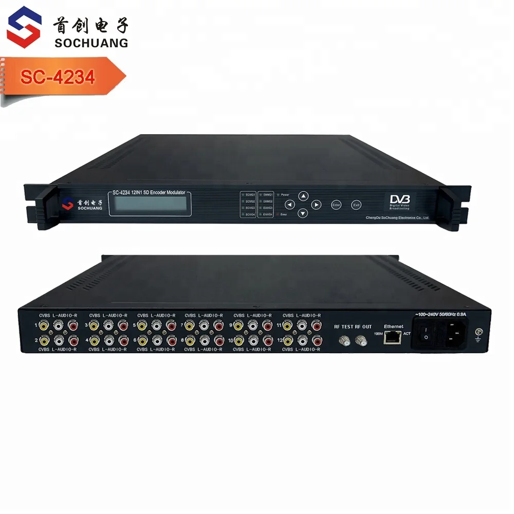 SC-4234 Rca   Modulator/sd H.264 Encoder/hotel Tv System Solution