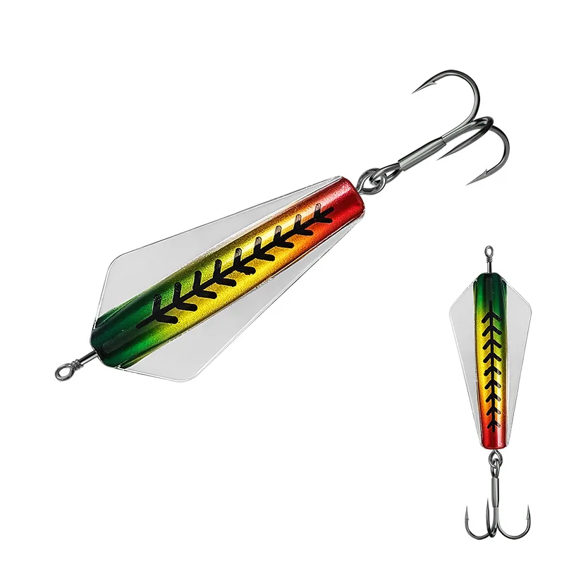 ، الطعم وهمية طعم الاسماك وهمية الشيطان طعم الاسماك وهمية BaitvibHard الطعم طويل الصب العائمة الحشرات الملك القرص على شكل سمك السلمون المرقط الصيد البحري #1