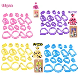 18 DIY soft clay earring making molds, hand-made clay knives, 18 different shapes of DIY molds, are the best choice for gifts