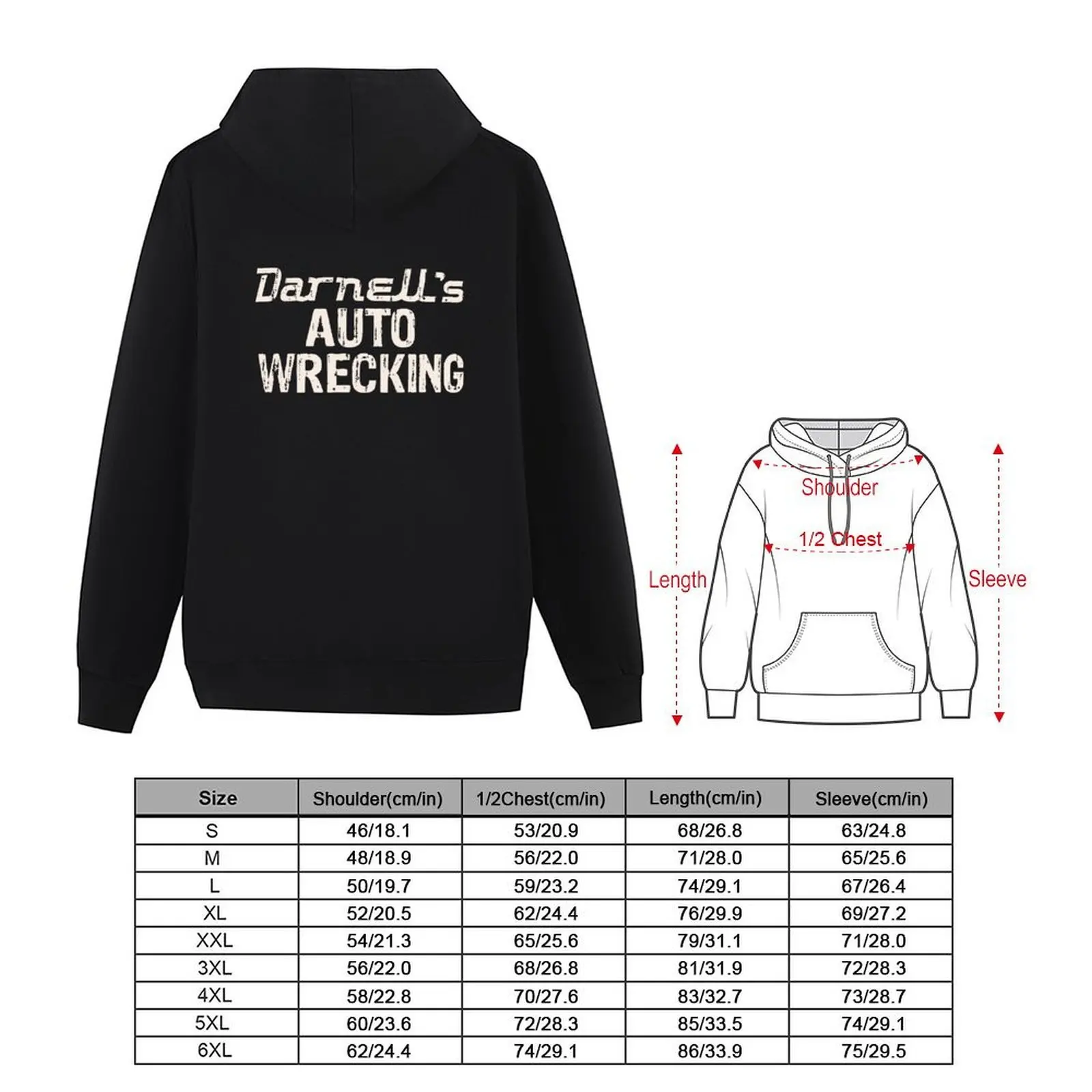 Darnells AUTO WRECKING هوديي الملابس الجمالية الخريف منتجات جديدة الخريف سترة الرجال الملابس للرجال رجل هوديي