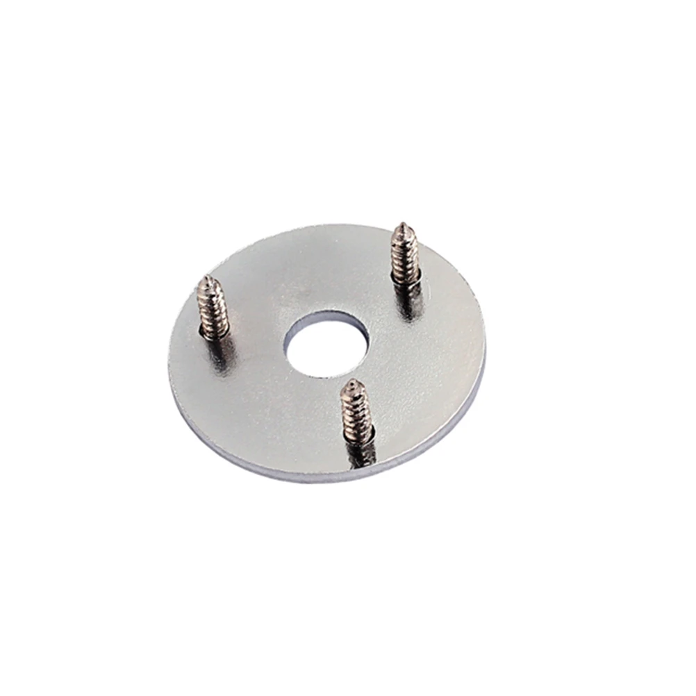 

Sturdy Round Guitar Jack Plate Indented 1/4 Inch Metal Pickup Output Input Socket Plate For Electric Guitar Bass With Screws