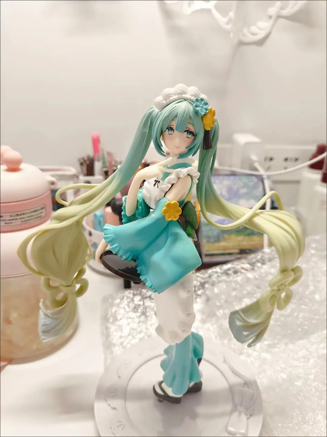 20cm 오리지널 후류 애니메이션 피규어 Vocalold 하츠네 미쿠 한정판 Pvc 모델 컬렉션 장난감 선물 장식품 생일 선물