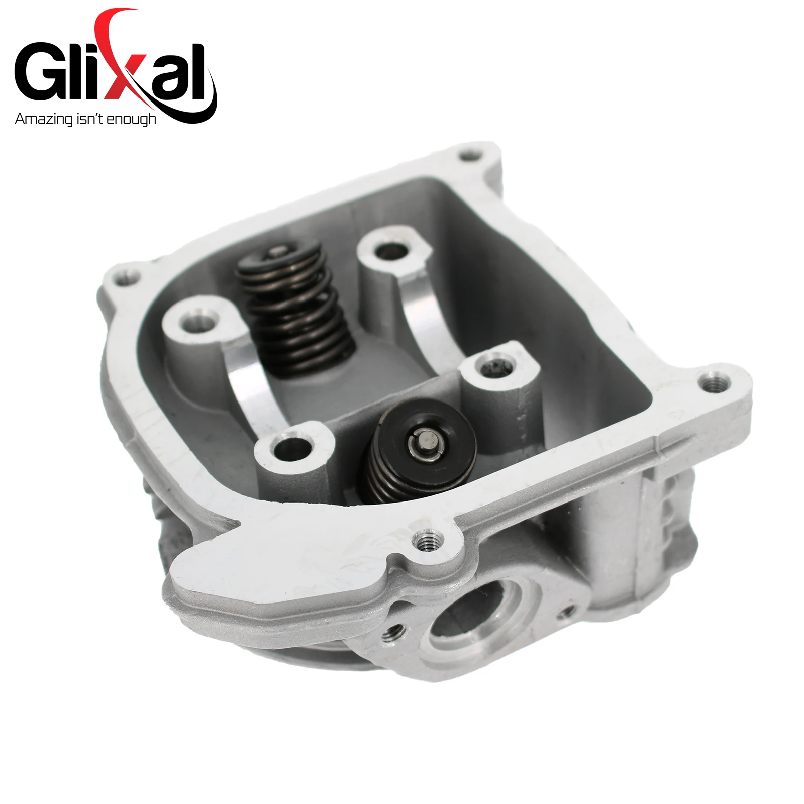 Glixal GY6 49cc 50cc to 105cc Engine 52mm Racing Cylinder Head Assy with Big Valves for 139QMB 139QMA Chinese Scooter Moped ATV