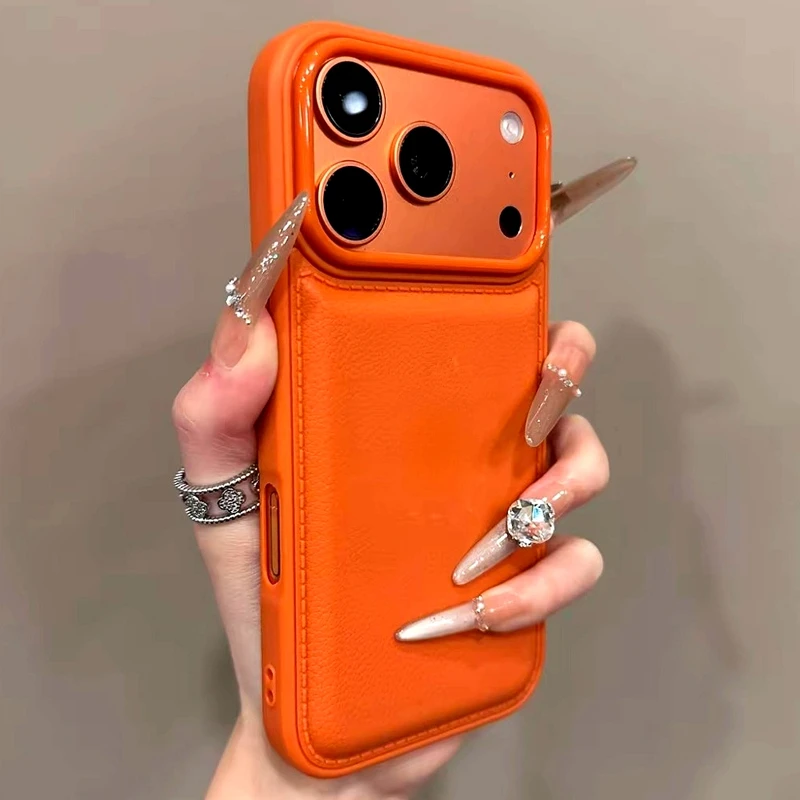 Luxuriöse Drum Cortex-Handyhülle für iPhone 17 Air 16 15 14 13 12 11 Pro Max Plus 17Air 17Pro 16Pro, stoßfeste Stoßstangenabdeckung