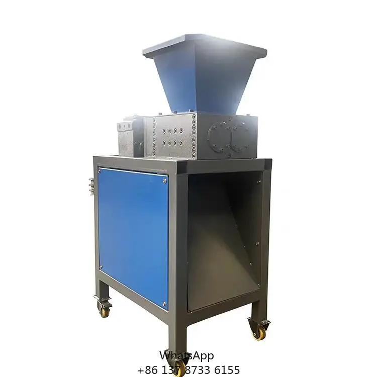 Plastic Straw Recycling Shredder Includes Single Motor Engine Gear Pump Bearing Gearbox