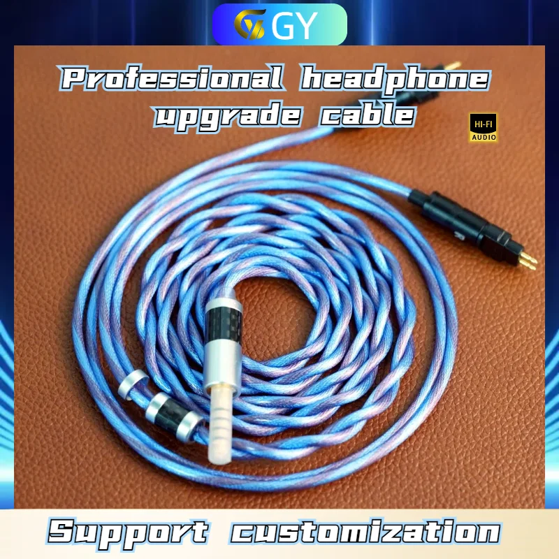 

GYHiFi-334 Кабель для наушников OCC высокой чистоты 99,99999% 3,5 мм/4,4 мм 2-контактный 0,78 мм MMCX/HD650/HD600/QDC/KZ-QDC IEM-провод