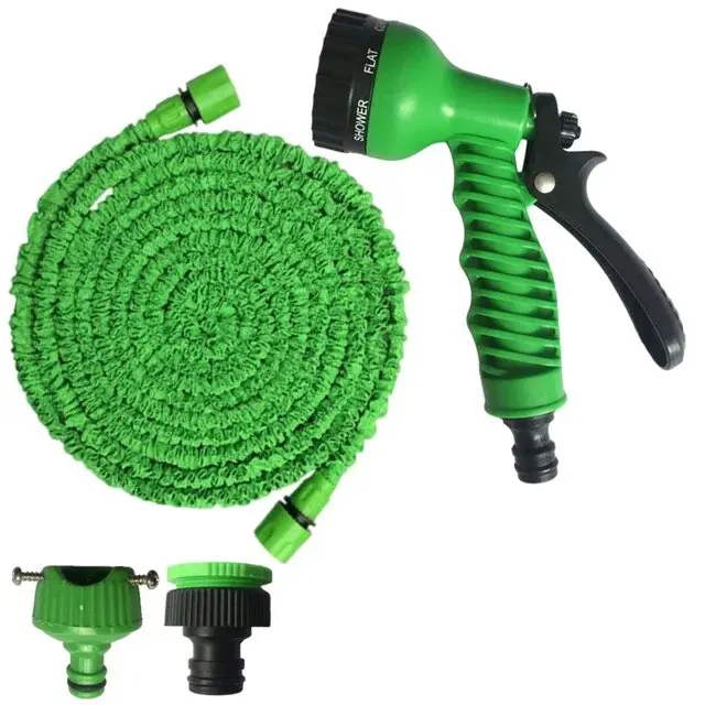 

1Set Garden Hose Pipe Water Hose Expandable Magic Hose 7 Patterns Water Gun Foam Pot flexible reels hose Car Wash Gun Sprayer