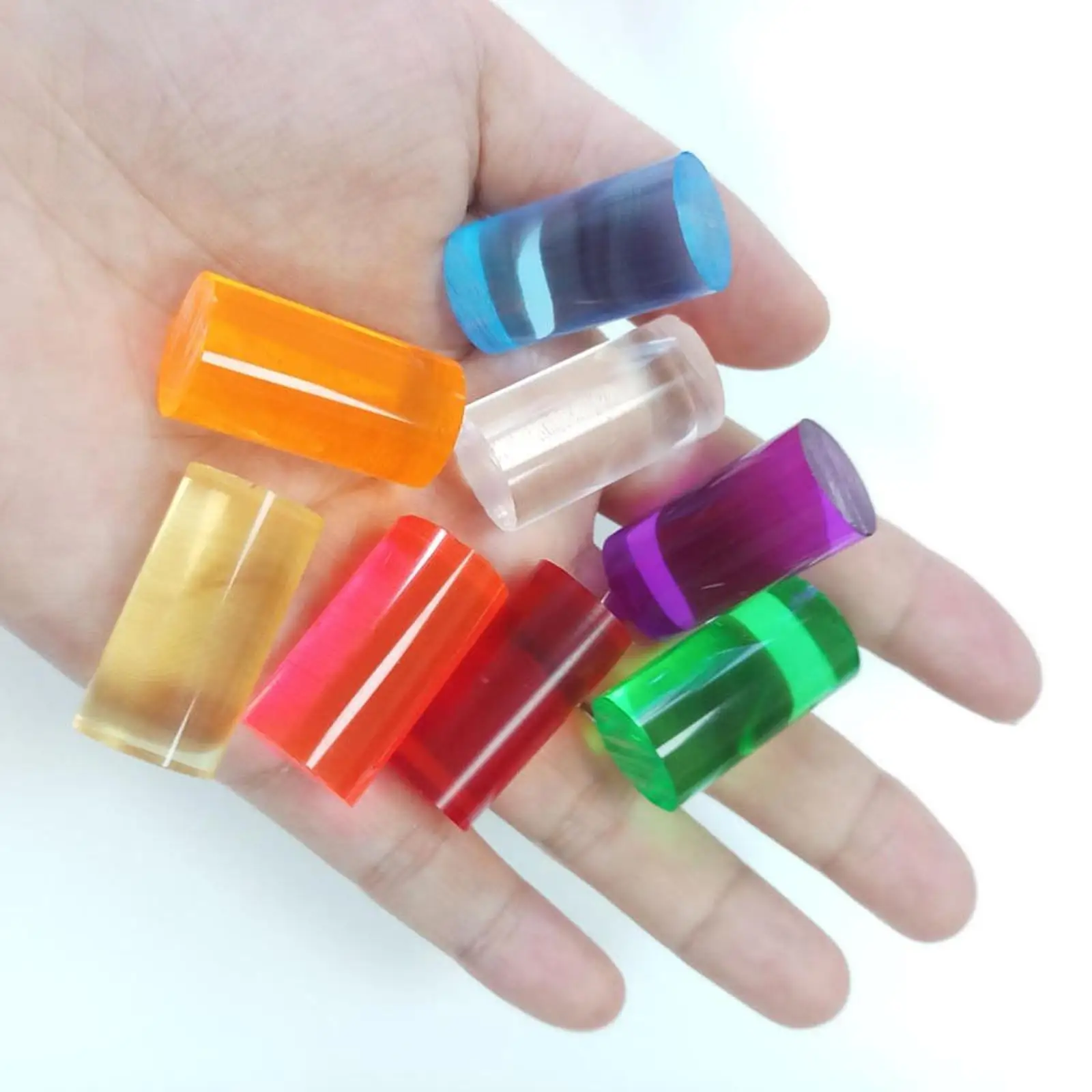 Acrylic Pool Cue Ferrule Professional Portable Unfinished Lightweight for Cue Stick 14.9mm DIY Repair Billiard Cue Stick Ferrule