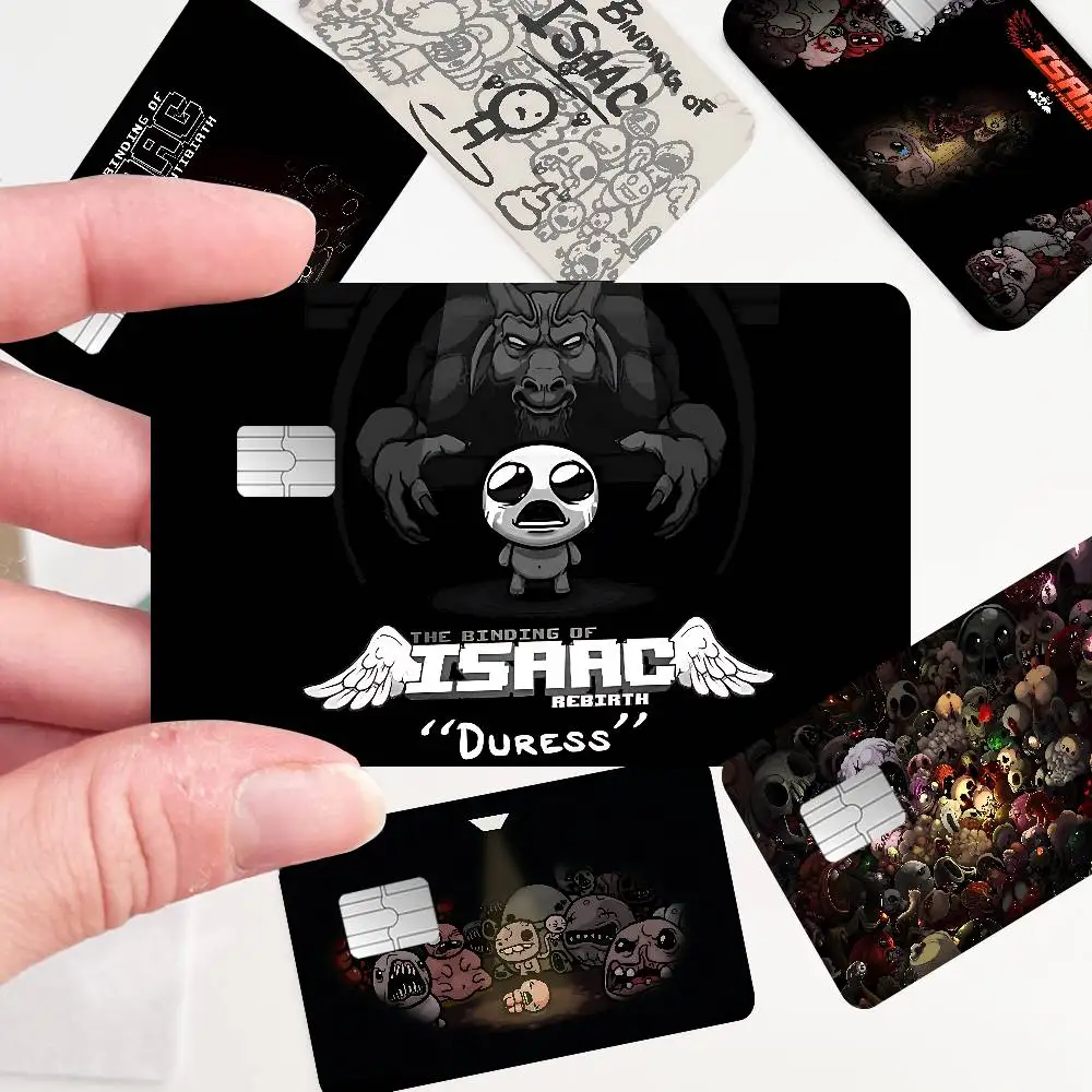 T-The Binding Of Isaac Cartoon Credit Card Skin Stickers For Bank Card Bus Metro Card Sticker Waterproof Women Gift