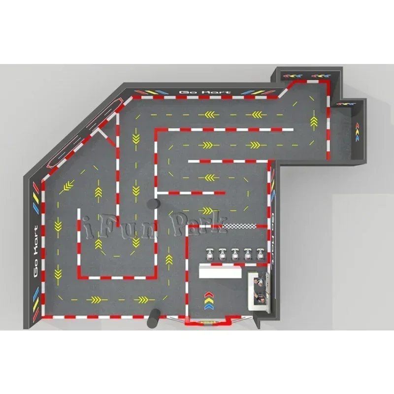 Elektryczny gokart, kart dla dzieci lub kart rozrywkowy, trwały/szybki, wytrzymały/wyzbudzenie, kolorowy/orygodny