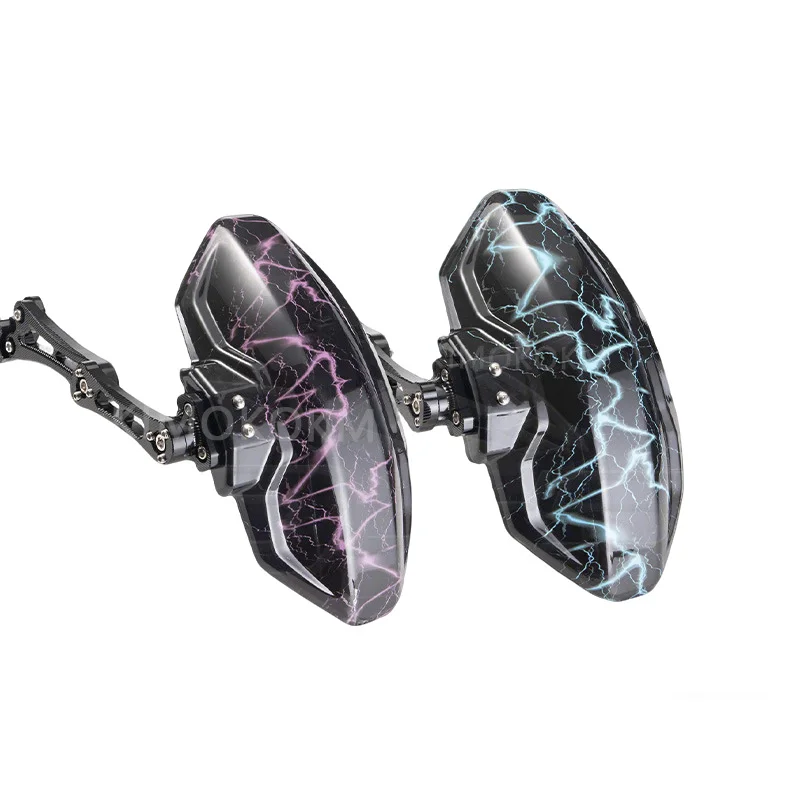 AliExpress KIMOKOKM Motorcycle And Bike Adjustable Cool Lightning Grain Black Aluminium Alloy Rear Wheel Fender Mudguard Extender Accessories