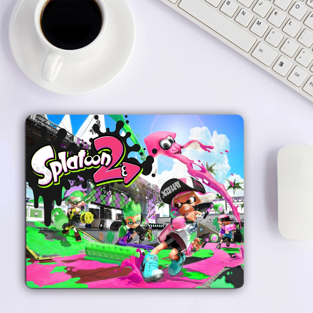 Splatoon 2 Small Mouse Pad Computer Gaming Accessories Keyboard Mouse Mat XXL Office Desk Pad PC Gamer Mousepad Laptop Mausepad