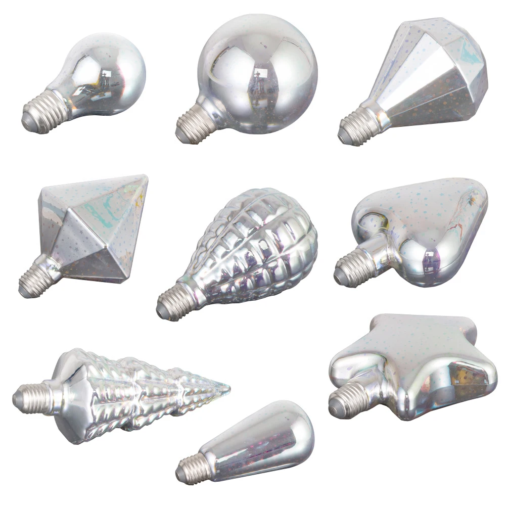 

3D Colorful Firework Stained Glass Light Bulb 4.5W Fairy Multicolor Light Bulb 125lm Light Bulb for Holiday Christmas Decoration