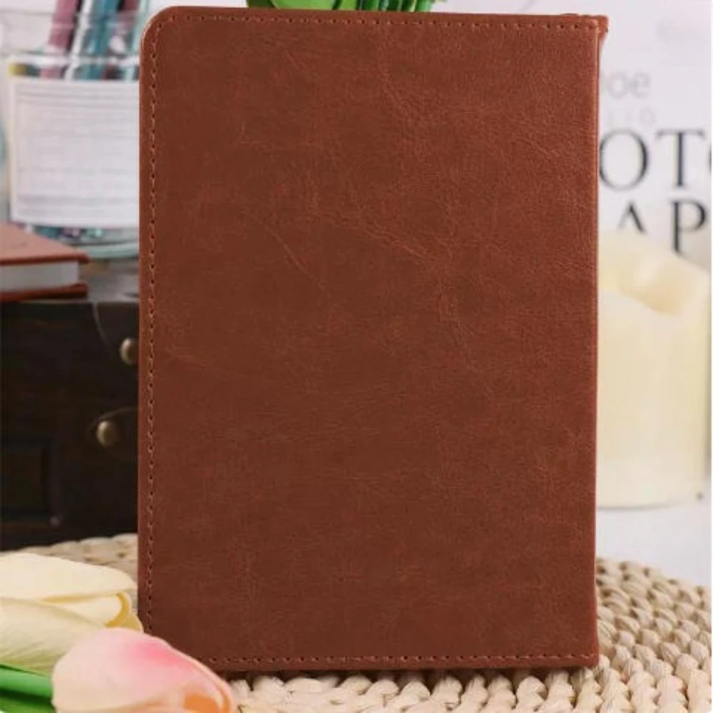 Men Inspirational Daily Prayer Notebook 365 Days Prayer Tracking Journal Brown Cover Religious Diary Book