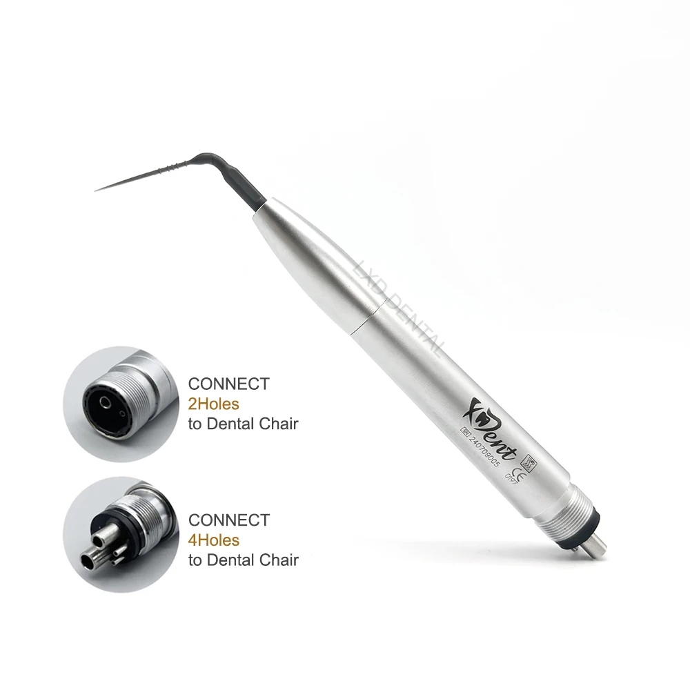 Dental Air Scaler Handpiece Teeth Activation Irrigation with 3 Tips Teeth Cleaning Dentistry Oral Handpiece