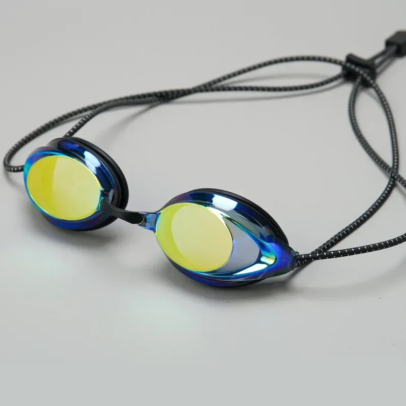 Nowa okulary pływackie głowica linowa z jaskrawym, galwanicznie wodoodpornym i gogle przeciwmgielne gogle pływackie outdoorowym dla dorosłych