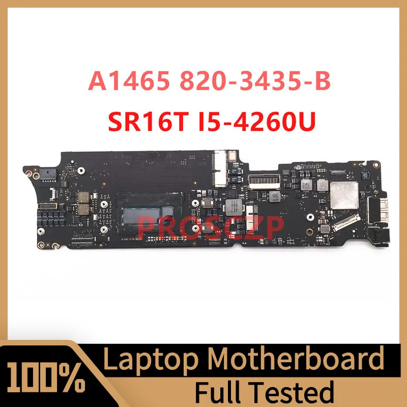 

820-3435-B Mainboard For Macbook Air 11.6 A1465 1.4GHZ 4GB Laptop Motherboard With SR16T I5-4260U CPU 100%Full Tested Working OK