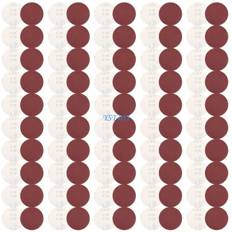 

E15A 100pcs 125 -мм абразивные шлифовальные диски для наждачных бумаг, установленные для угловых шлифовальных машин деревянные и