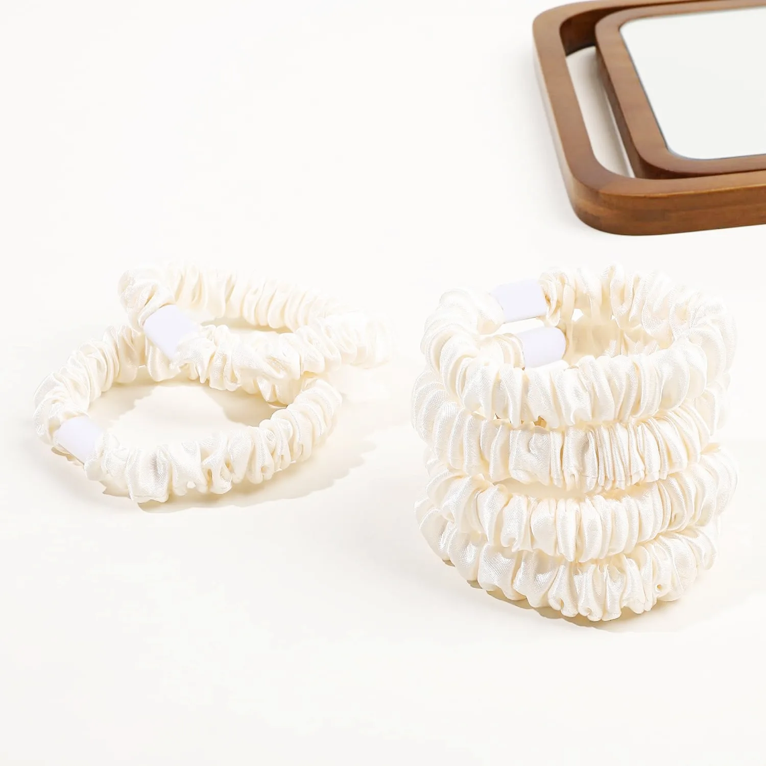 18 個黒高弾性ヘアコード女性ソリッドカラー大ソフトファッション生地弾性手作りヘアバンドヘアアクセサリー