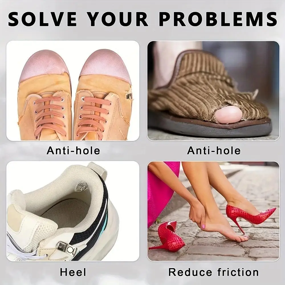 Heel Sneaker Repair Subsidy Self-adhesive Shoe Heel Wear Hole Repair Shoe Sticker Inner Lining Anti-abrasion Sticker Heel Sticke image 4