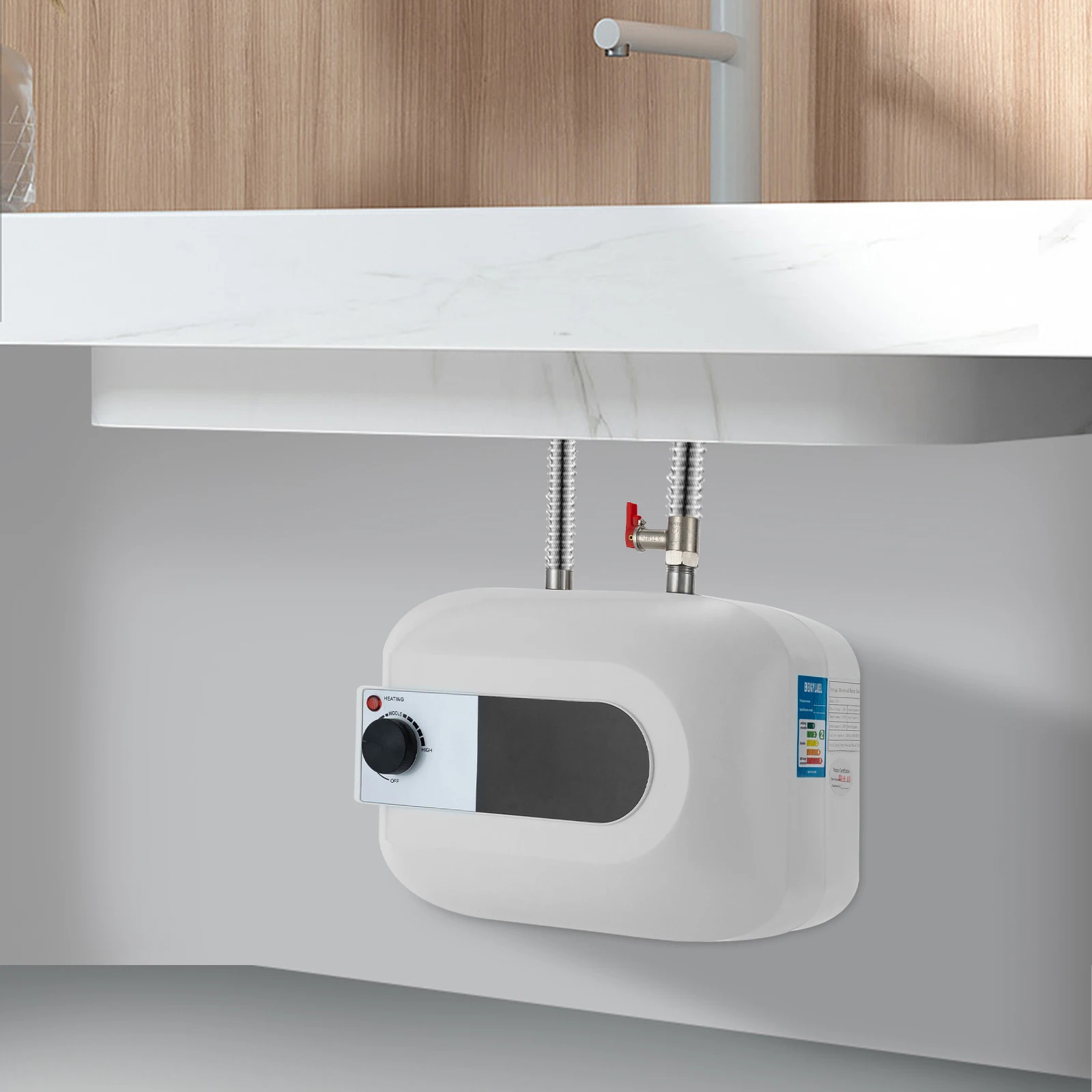 Warmwasserbereiter, elektrischer Warmwasserbereiter, Warmwasserbereiter mit Bildschirm