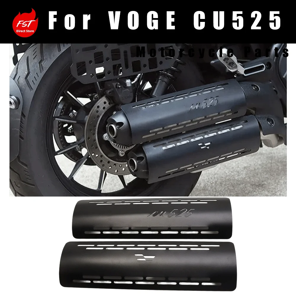 Exhaust Protector Heat Shield Anti-Crash Cover Accessories for Loncin VOGE CU525 Motorcycle Modification