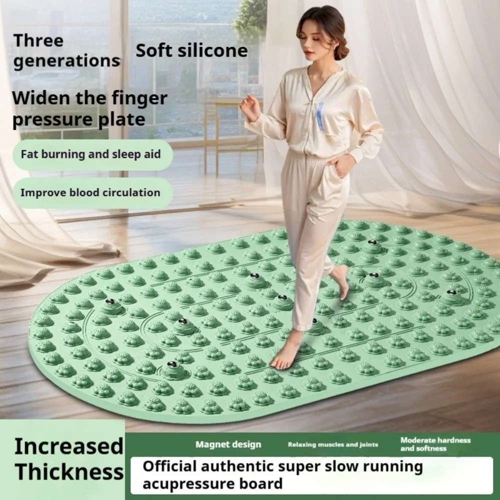 45x75cm Foot Massage Pad Anti-Slip Heat-Resistant Foot Mat Sweat-Proof Liquid Silicone Jogging Mat