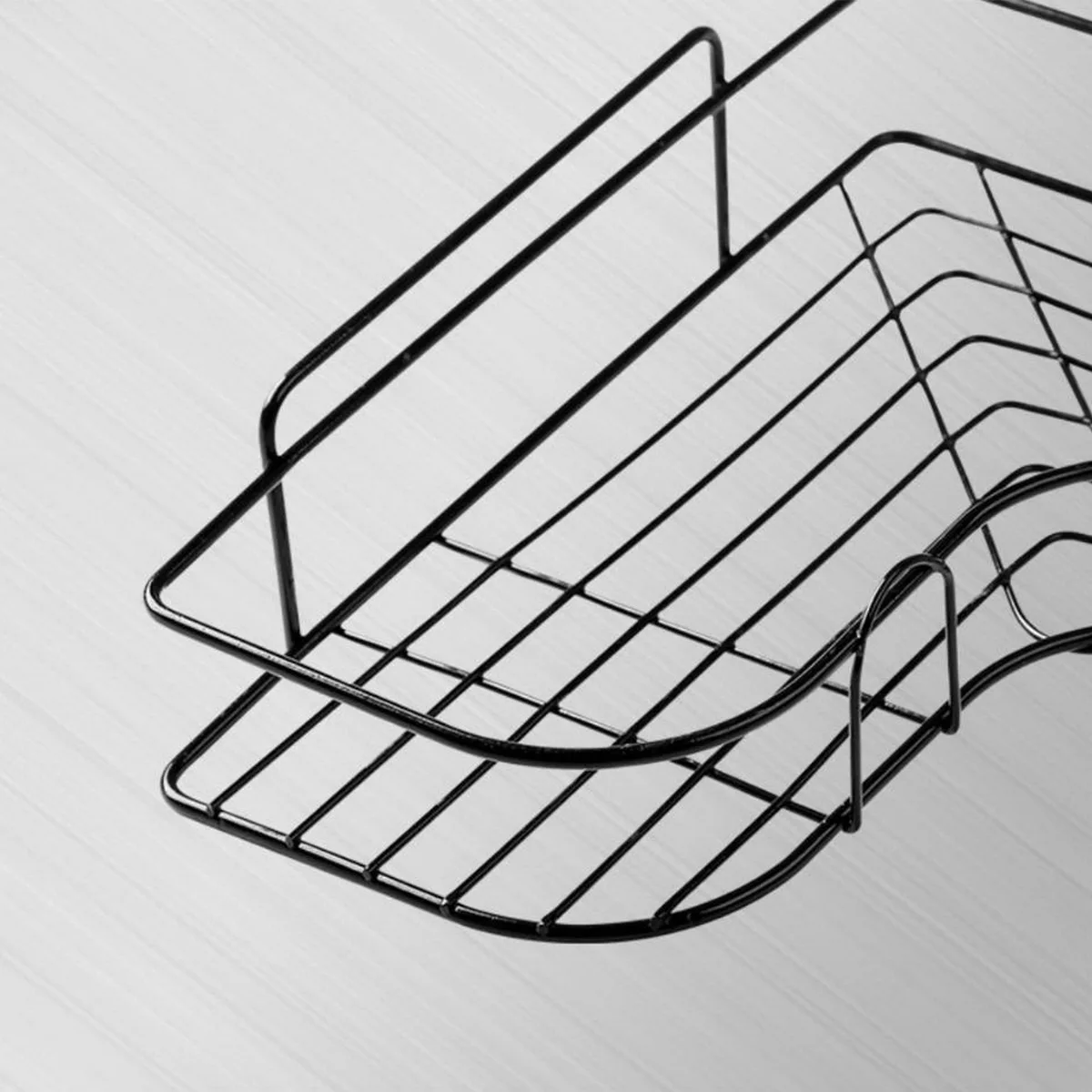 **מדף אמבטיה משולש ללא קידוח**