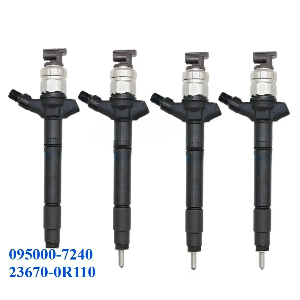 4-Pack 0950007240 High Quality Fuel Injector 095000-7240 23670-0R110 for Toyota