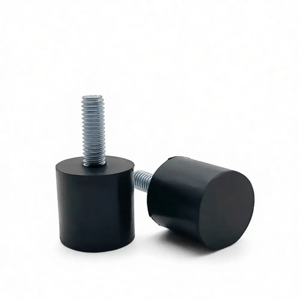 Rubber Threaded Leveling Feet Adjustable Vibration Damper M6 M8 M10 M12 Anti Slip Furniture Machine Shock Absorber Base Pad