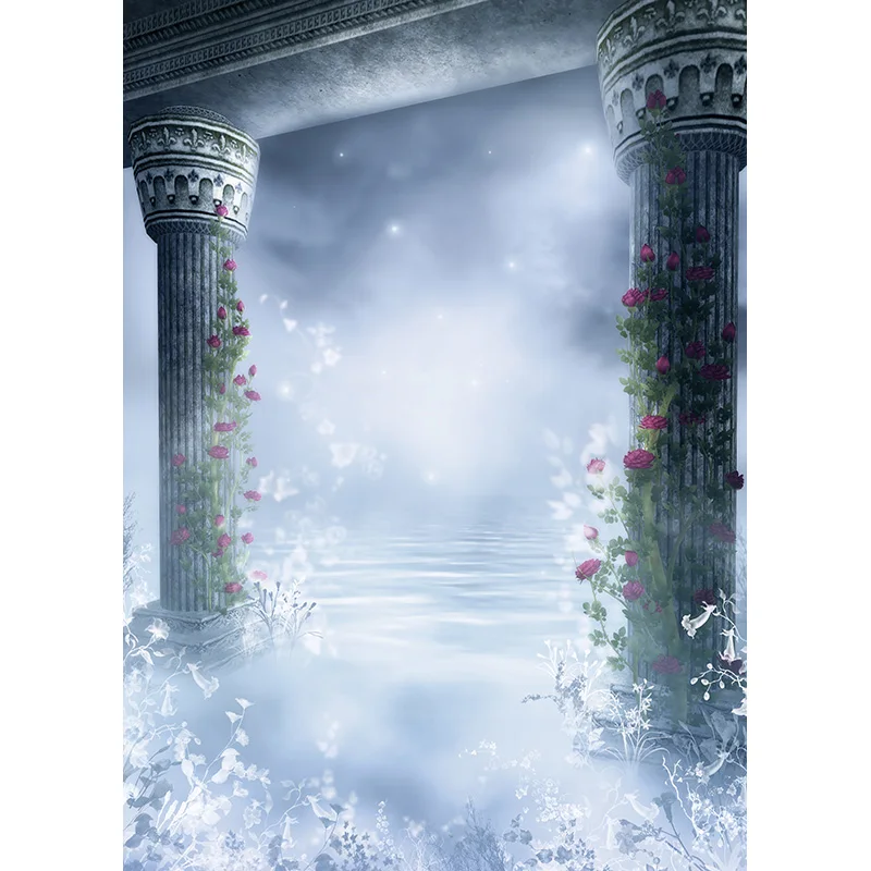 SHENGYONGBAO Art Fabric Dream Forest Castle Fairy Tale Children Photography Backdrops Prop Photo Background  2158 TTW-03