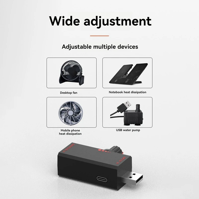 Contrôleur de vitesse de ventilateur à induction avec protection de commutateur, interface USB, refroidissement de téléphone portable, ordinateur portable, 5W, 5V