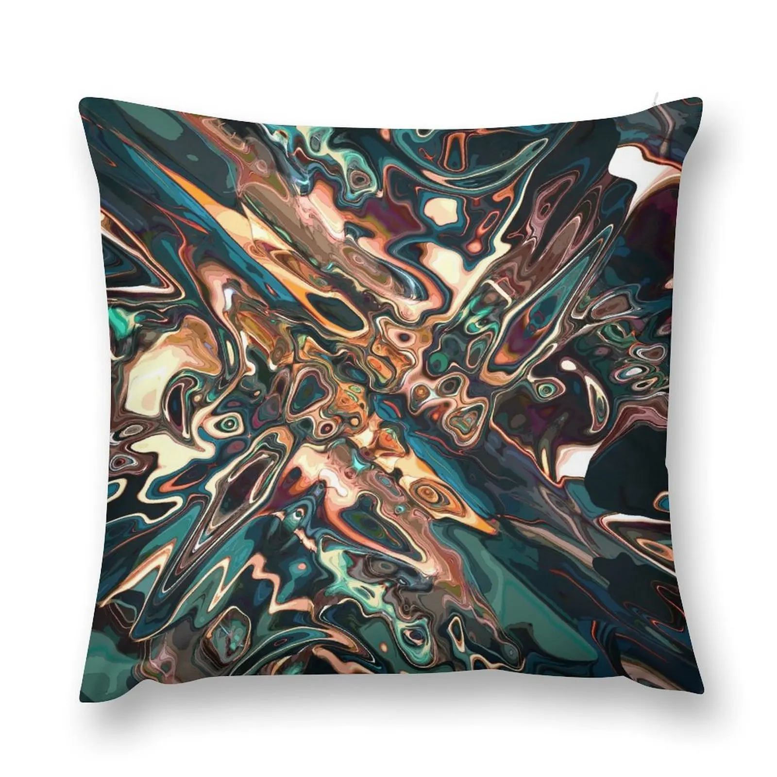 

Melting Copper Abstract Throw Pillow luxury home accessories Christmas Covers For Cushions pillow