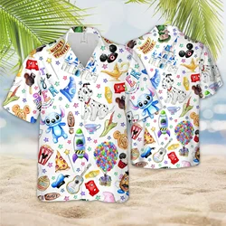 New Disney Best Day Ever Hawaiian Shirt Men's Fashion Button Hawaiian Shirt Disney Hawaiian Shirt Mickey Casual Beach Shirt