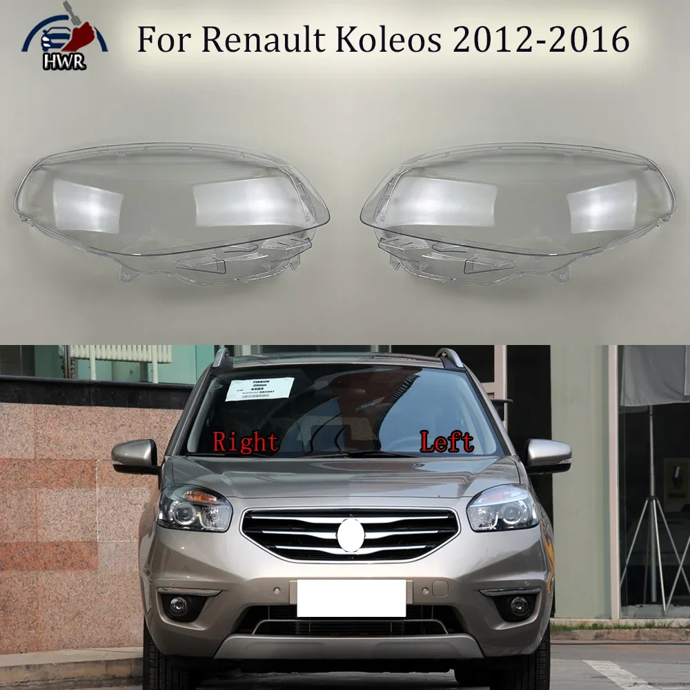 

Headlight Shade Transparent Lampshade Headlamp Cover Lamp Shell Headlights Lens For Renault Koleos 2012 2013 2014 2015 2016