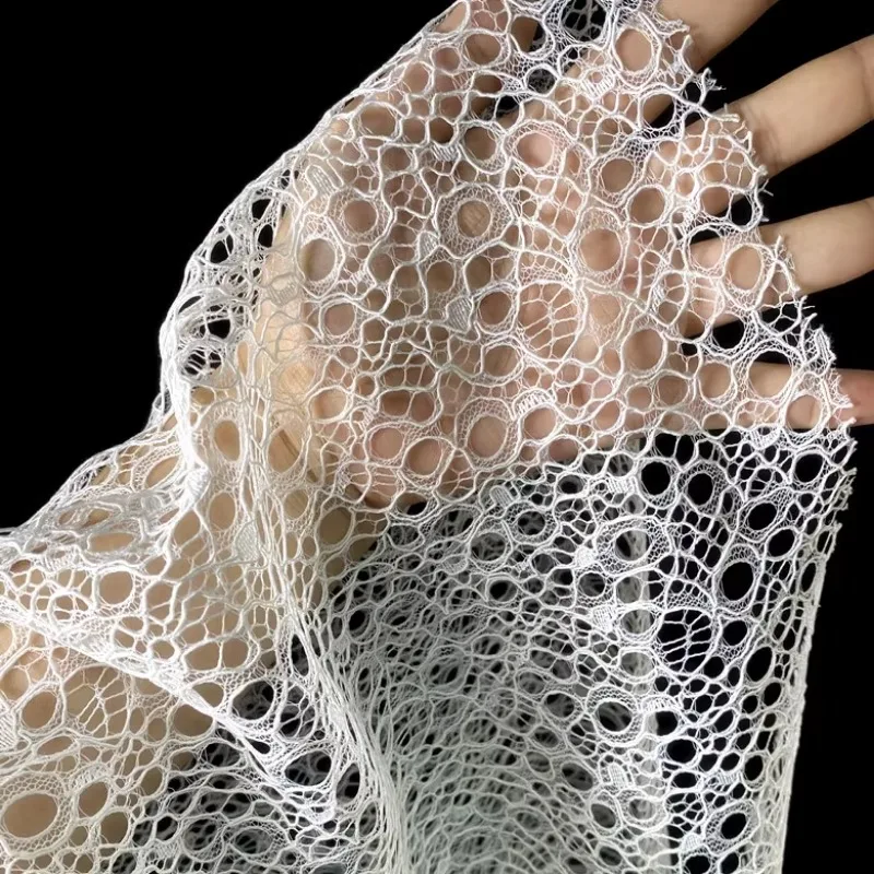 Hollowed Out Net Fabric Diy Material Creative Designer Arts Crafts Sewing Fabric Wholesale Cloth for By The Meter