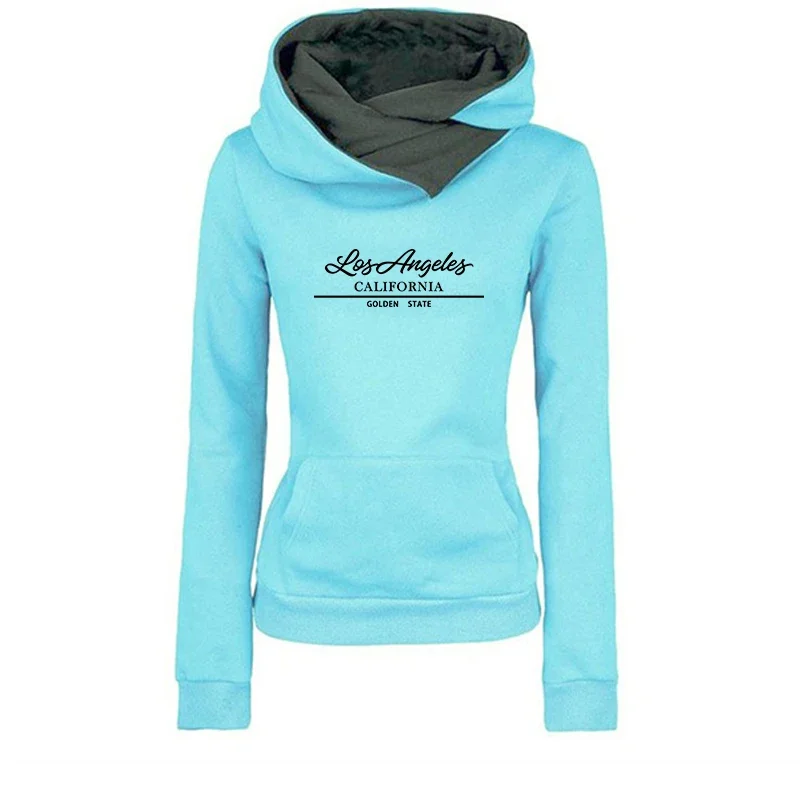 Women's Hoodies Printing Long Sleeves Sweatshirts Outdoors Casual Sports Jogging Clothing Autumn Winter Versatile Pullover Tops