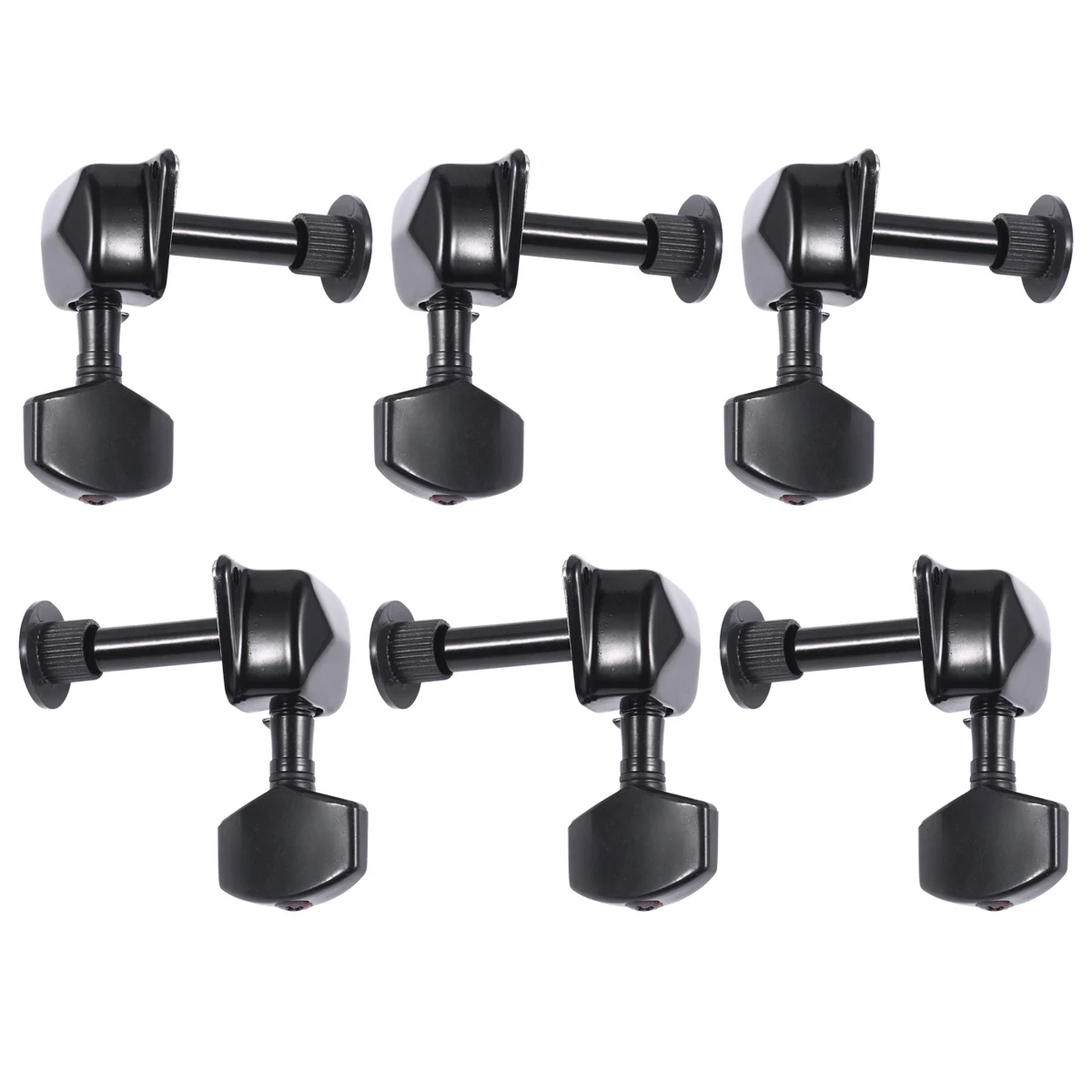 

6Pcs Mini Square Head Guitar Tuning Pegs Semi-Closed Vintage Style Durable Heads Replacement for Electric Guitar