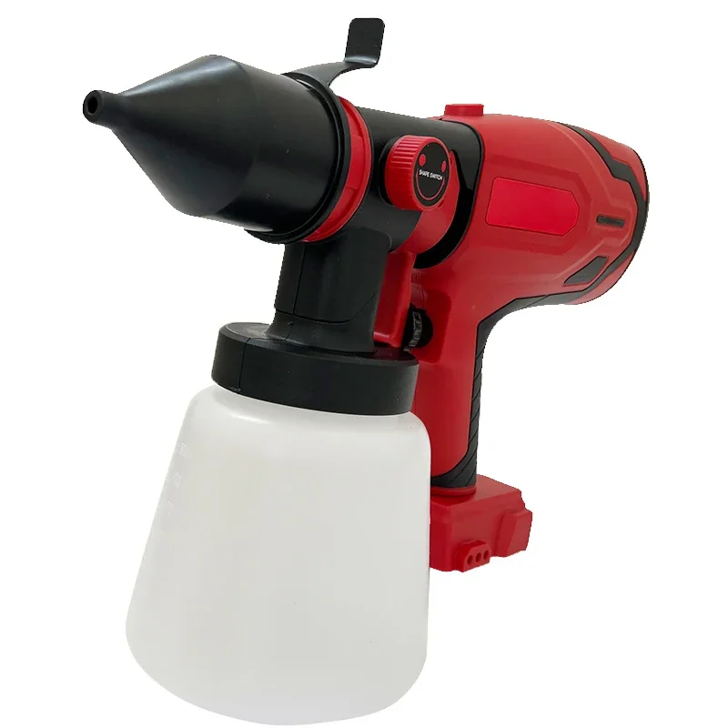 For Milwaukee 18V Battery Cordless Electric Spray Gun High Power Paint Sprayer Portable Auto Furniture Steel Coating Airbrush
