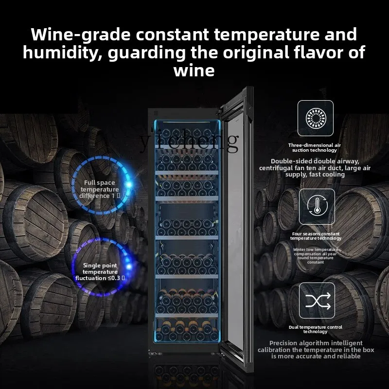 Armário de vinho refrigerado zz 450l, pequeno, temperatura constante, cave de vinho, casa, sala de estar, barra de gelo constante